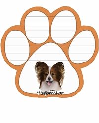 Papillon Dog Paw Magnetic Note Pads