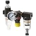 Parker 14A Miniature Series Three-Unit Combo Compressed Air Filter/Regulator/Lubricator, NPT