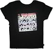 Emily the Strange juniors women's Strange Girls Comic Faces shirt Black