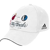 NBA adidas Miami Heat vs. Dallas Mavericks White 2011 NBA Finals Dueling Structured Adjustable Hat ()