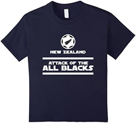 Kids New Zealand Rugby Shirt - Rugby Team Shirt 8 Navy