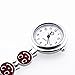 ABC® Red Heart Shape Quartz Movement Nurse Brooch Fob Tunic Pocket Watch