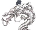 Llords - Dragon G&eacute;ant Barbu - Collier Pendentif en &Eacute;tain