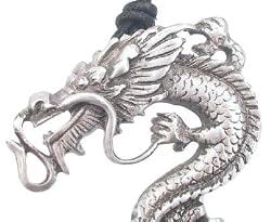 Giant Bearded Dragon Pewter Pendant Necklace