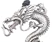 Giant Bearded Dragon Pewter Pendant Necklace
