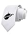 TooLoud West Virginia - United States Shape Printed White Neck Tie
