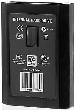 TYHard Disk Drive Shell Case Cover Enclosure Box for Xbox 360 (Black)