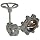Milwaukee Valve CL323E Series Cast Iron Butterfly Valve, Lug Style, Aluminum/Bronze Disc, EPDM Seat, Gear Operator, Flanged