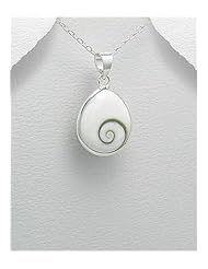 Shell Pendant Necklace In 92.5 Sterling Silver