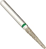 Crosstech Multi-Use Diamond Burs 856/014C (1.4 mm head size, 8.0 mm head length), Friction Grip Shank, Coarse, Round End Taper (Pack of 5)