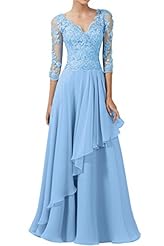 V-neck Chiffon Bridesmaid Dress/Prom Dress 