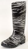 RAIN BOOTS Rubber Waterproof MODERN Gear Print Womens
