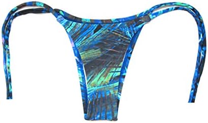 Arpabikineria Women's Brazilian Bikini Tie Side Bottom Barrier Medium Blue