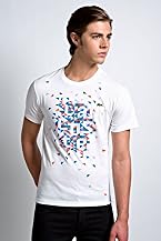 Red! Collection Short Sleeve Exploding Triangle Graphic T-Shirt