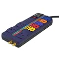 8-Outlet Coax Power Strip with Surge Protector - MP AV800