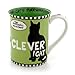 Our Name Is Mud 16-Ounce 'Clever Cat' Mug by Lorrie Veasey, 4.5-Inch