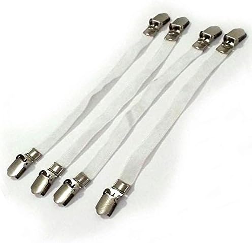 Superb Quality Fully Adjustable Bed Sheet Grippers with Metal Clips (set of 4)
