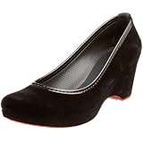 crocs Women's Lydia Winter Wedge,Black/Black,7 M US
