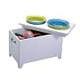 Castlemere 12-Inch High Elevated Pet Feeder with Storage