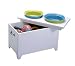 Castlemere 12-Inch High Elevated Pet Feeder with Storage