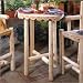 Cedar Log Bistro Table
