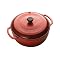 Enamel Coated Cast Iron 6-qt. Covered Casserole - Red
