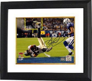 Lance Moore signed New Orleans Saints 8x10 Photo (Super Bowl XLIV) Custom Framed- Moore Hologram