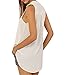 vanberfia Women's Casual Summer Women Blouse Tops Sleeveless Shirt