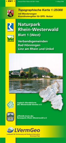 Naturpark Rhein-Westerwald Blatt 1. 1 : 25 000