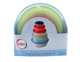 10 Piece Set 5 Plastic Nested Storage Containers with Multi Color Lids Round 10 Piece Set 5 Plastic Nested Storage Containers with Multi Color Lids Round