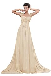 Polyester Ruched Pleated Draped Lace Prom Dress  with a Court Train 