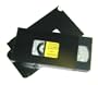 5 VHS Cardboard Slip Sleeves - Black - Bottom Loading with Window - #VHJWBKBOHH (Covers / Boxes / Tapes)