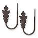 Source Global Unique Leaf Holdbacks, Brown, Set of 2