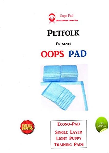 600ct 17x24 Oops Pad Economy Lightweight Puppy Pads for Dogs up to 10 lbs