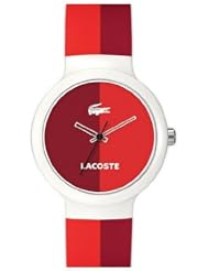 Lacoste GOA Red and Orange Silicone Unisex Watch 2020037