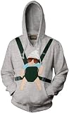 The Hangover Baby Bjorn Carrier Grey Adult Pullover Hoodie