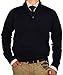 Luciano Natazzi Mens Sweater Classic Quarter Button Mock Neck Pullover Cotton