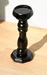 Dollhouse Miniature Black Painted Wood Pedestal