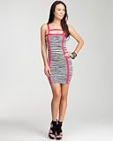 bebe Ladder Back Space Dye Sweater Dress