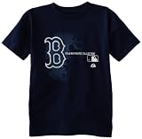 MLB Boys' Boston Red Sox Change Up Short Sleeve Basic Tee (Athletic Navy, Large)