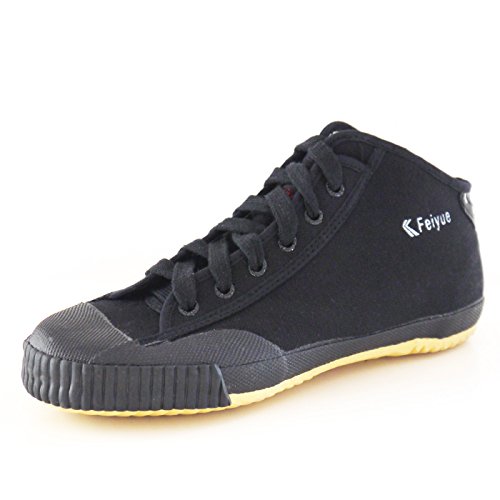 Feiyue Classic High Top Canvas shoes,503A,Black,43 (US Men 9.5 | Women 10.5-11)