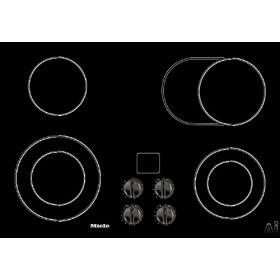 Miele KM424 MasterChef Electric 30in. Glass Cooktop w/ 7 Zones Black