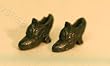 Dollhouse Miniature Pair of Green Vintage Ladies Shoes