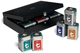 Dilmah Luxury Presenters, 9-Tea Variety Tins in a Wooden Case