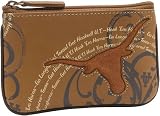 Fossil Women's NCAA Wallet - Texas - Letterman Key Coin (Color: Saddle)