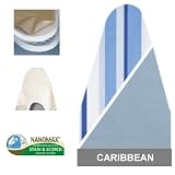 Ironing Board Cover & Pad One Piece Reverses Eco-Friendly (54x14) in Caribbean by Whitney Design