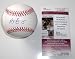 Michael Young Signed Baseball Oml Texas Rangers Jsa Coa