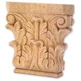 Jeffrey Alexander Acanthus Capital (CAP2CH) 1-1/4 x 4-3/4 x 4-3/4, Cherry