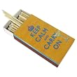 Keep Calm and Carry On Art Decorative Long Matches