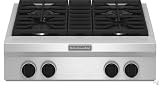 KGCU407VSS Commercial-Style Gas Cooktop in Stainless Steel
